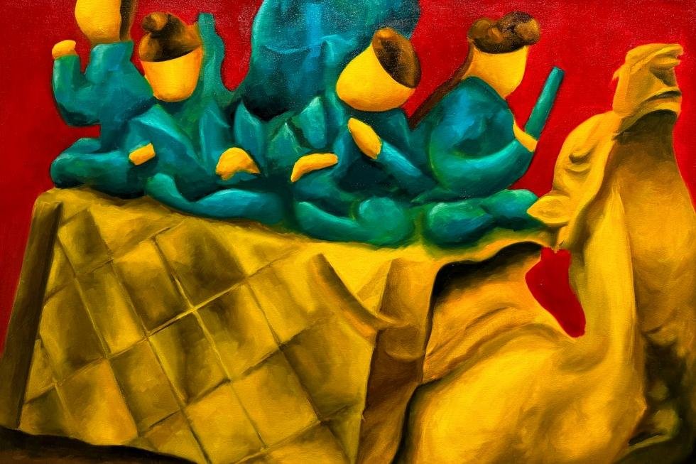 驼梦，55-86 cm，布面油画，2025